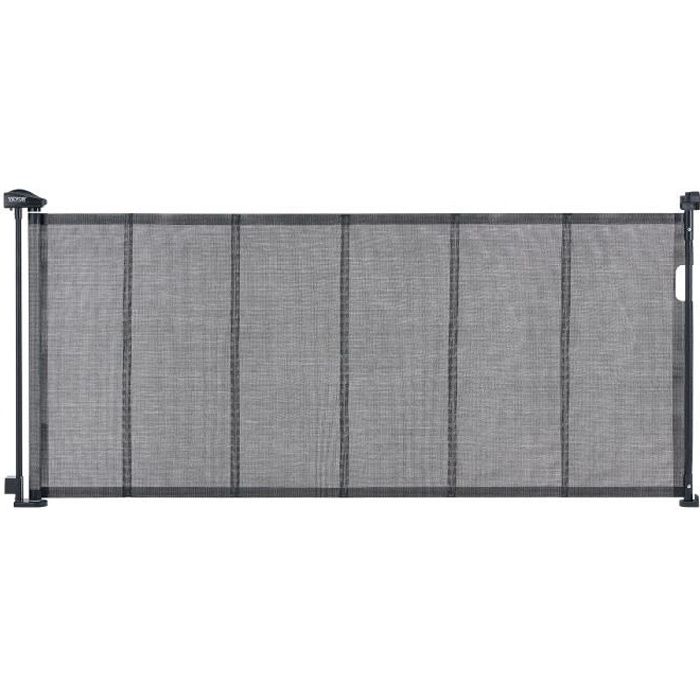 Comparer les prix de Barrière de sécurité chien - VEVOR - 1950 x 870 x 120 mm,Noir,87 cm extensible,pour Enfants Chiens Chats Couloir Escalier Salon