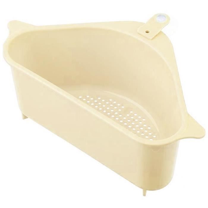 Égouttoir Triangulaire Enroulable Pour évier - Acier Inoxydable 304 Et Silicone, Gain De Place - 11