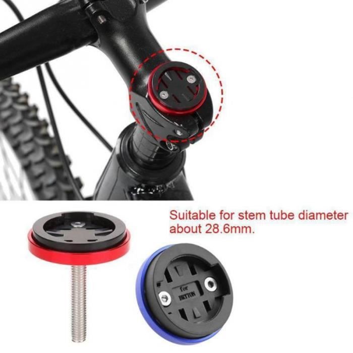 Red Vtt route velo support de telephone tige capuchon cyclisme chronometre compteur de vitesse GPS support de montage pour GARMIN p Cdiscount Auto