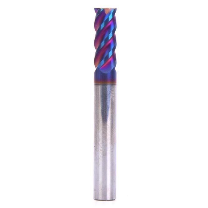 QWORK 5 Pièces Fraises En Bout M3 M4 M5 M6 M8 - 4 Cannelures Acier Rapide Pour Usinage Précis