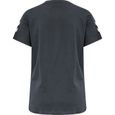 T-shirt femme Hummel Hmlgo - noir - Multisport - Coton doux - Chevrons sur les manches - Subtil logo imprimé-1