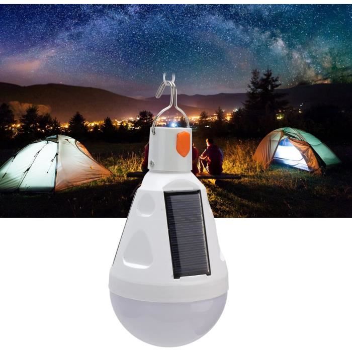 Ampoules solaires, lampes de Camping imperméables extérieures, lampes