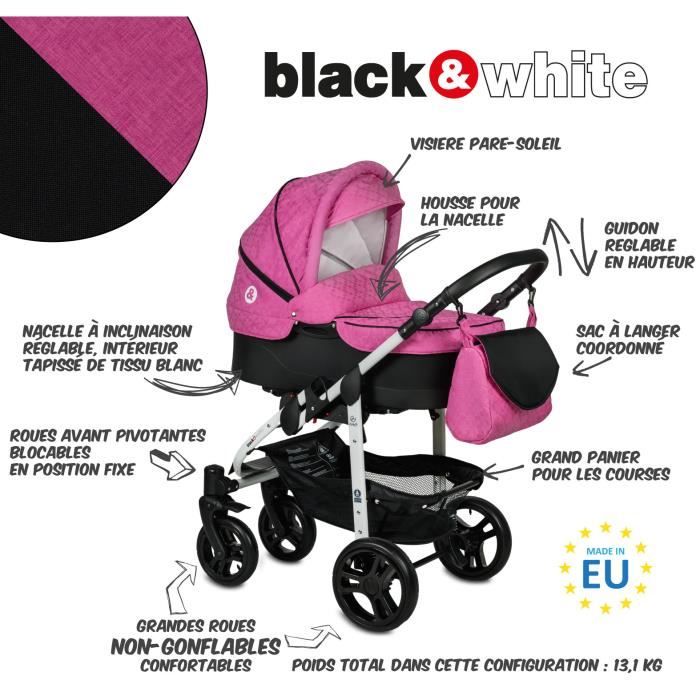 Poussette rose discount et panthere
