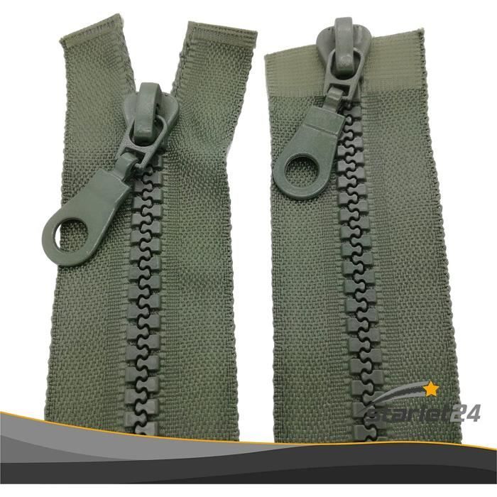 NTS Nähtechnik 1 Fermeture éclair En Plastique - Crampon De 5 Mm, Divisible (marron Foncé, 45 Cm