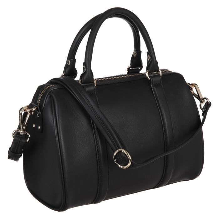 LANCASTER Sac Main Cuir MADEMOISELLE ANA Noir Femme Achat