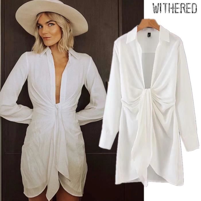 Chemise blanche soirée femme clearance
