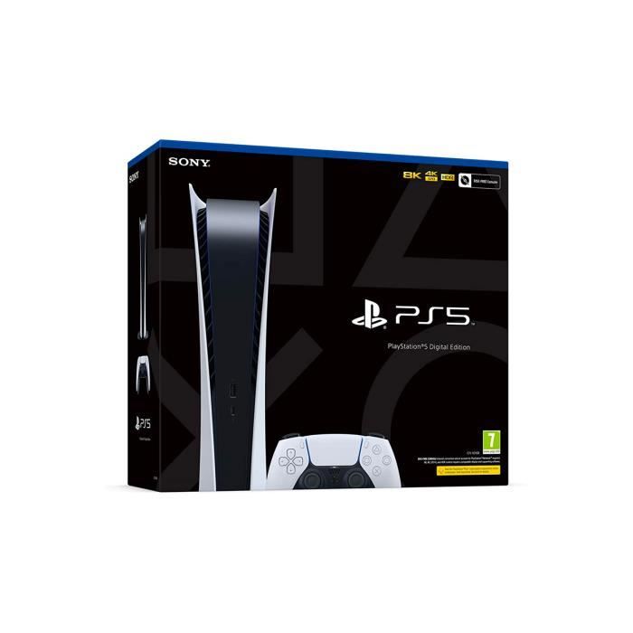 PACK Playstation 5 Digital Edition + Casque Noir PS5 + Deuxième Manette  Rouge - Cdiscount Jeux vidéo