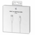 Original Apple iPhone 11 Pro 18W USB C Type C Fast Charger Chargeur Adaptateur Power Adapter + USB-C to Lightning 1M Charging Cable-2