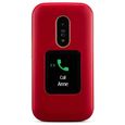 Doro 6880 - Téléphone portable senior à clapet rouge 4G-2