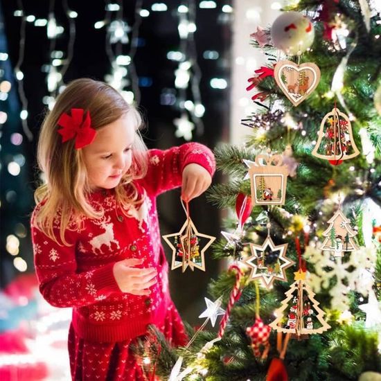Lot De 20 Petits Pendentifs Pour Sapin De Noël – Décorations Légères, Assortiment Varié, Pour Embellir Votre Arbre De Fête - 9