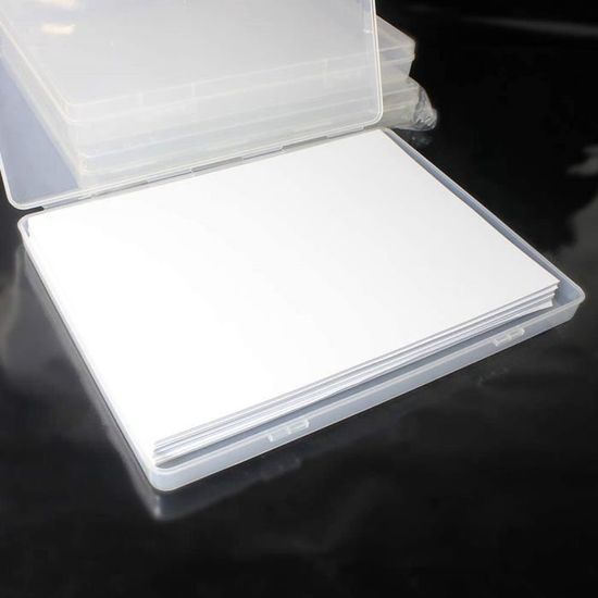 4 Pièces A4 Boite de Rangement Plastique Transparent pour Rangement  Fichier, Papier administratif, Photo, CD[550] - Cdiscount Maison