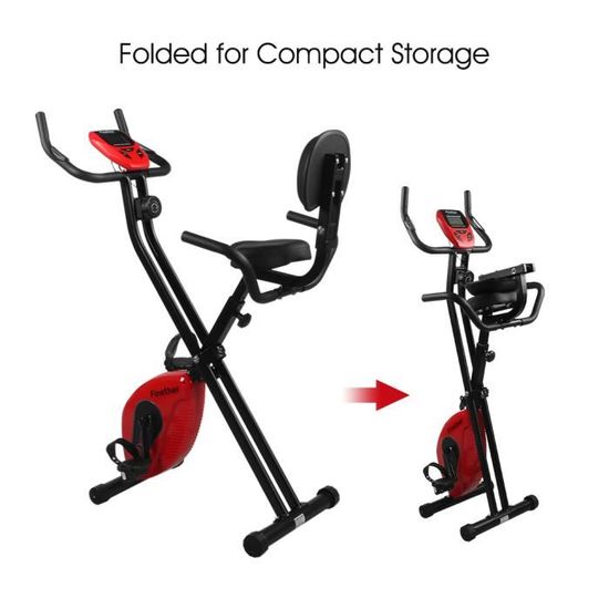 Finether Velo D appartement Magnetique Pliant Ajustable Equipement de Fitness Moniteur LCD Pulse Sens Cdiscount Sport