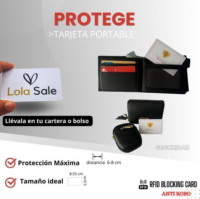 Lot De 2 Cartes Anti RFID/NFC - Blocage Antivol Pour Cartes Sans Contact, Neuf étiqueté