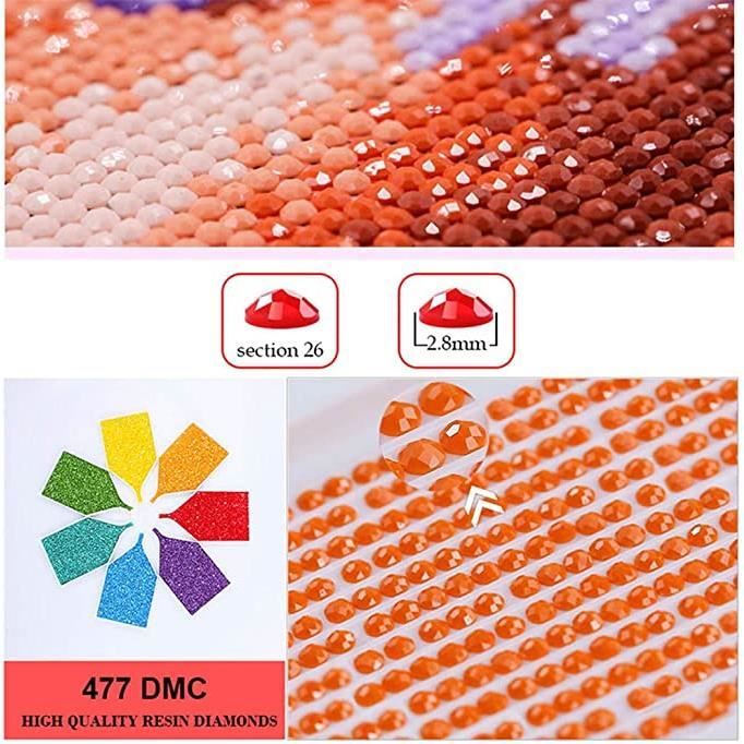 5D Peinture Diamant Adulte Cuisine épice Diamond Painting Kit Complet, DIY Diamand Art Set Strass Point de Croix Peinture Diamant, Puzzle Stitch Broderie Diamant pour Murale Décoration 50x100cm Y2331