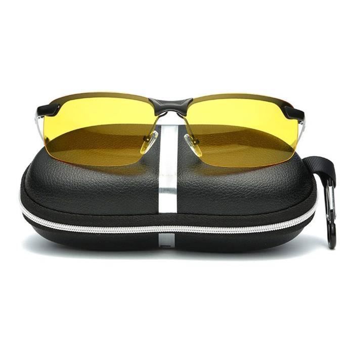 Lunettes de Conduite de Nuit Marque Modele Gris et Jaune Clubmaster Adulte Gris et jaune Achat Vente lunettes de soleil Mixte Adulte Cdiscount