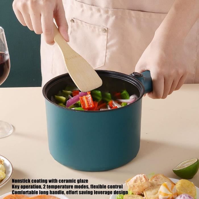 Poêle électrique Familiale DASH 14 Pouces - Antiadhésif, 5 Qt, Rouge + Livre Recettes Inclus