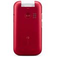 Doro 6880 - Téléphone portable senior à clapet rouge 4G-3