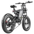 VTT  électrique Homme Tout-terrain GUNAI MX25 20X4.0 Fat bike 1000W 48V 25AH Automie 50km - Noir Mat-3