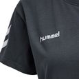 T-shirt femme Hummel Hmlgo - noir - Multisport - Coton doux - Chevrons sur les manches - Subtil logo imprimé-3