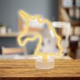1 lampe de chevet en forme de licorne adorable de bureau nouvelle au néon (blanc)   LIT COMBINE-3