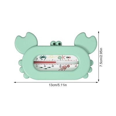 Thermomètre De Bain Bébé - Forme Crabe Ou Canard - Alerte LED, Étanche, Lecture Facile De La Température De L'Eau