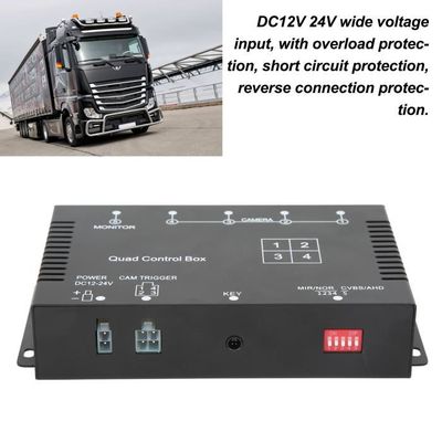 Répartiteur Vidéo 4 Canaux DC12V/24V Avec Télécommande - Boîtier De Commande Neuf