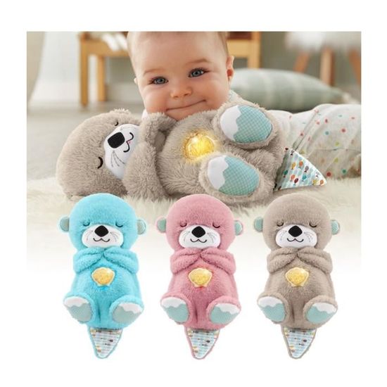Peluche Apaisante Loutre/Koala Avec Son Et Respiration - Anti-Stress, Pour Adultes Et Enfants, Aide à L'Endormissement