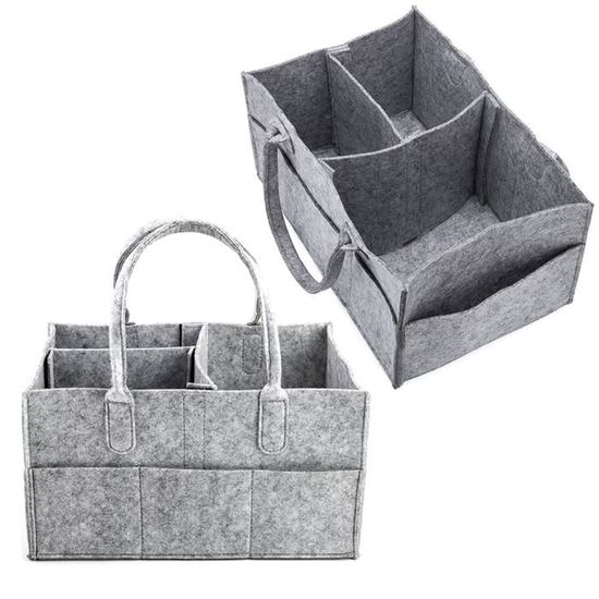 Couches Pour Bebes Organisateur Bebe Couche Culotte Caddy Organisation Feutre Panier Portable Nursery Bin Holder Portable Gris Cdiscount Puericulture Eveil Bebe