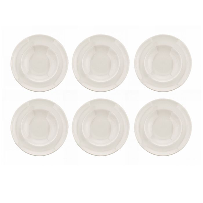 SET PROMO 32 ASSIETTES PÉPITES OR FOND BLANC