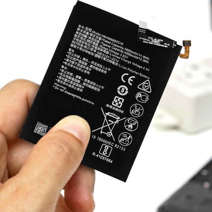 Coque Arrière Batterie Huawei Y9 (2019) – Remplacement Noir, Cover Dos Téléphone, Réparation Coque Endommagée