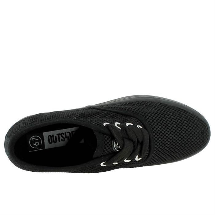 Baskets Dakar Femme Sixtyseven 75728 Noir Textile Lacets