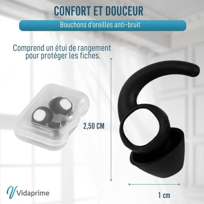 Pack X2 Bouchons AntiBruit Pour Dormir Bouchon D'Oreille Nuit, Boule — free download