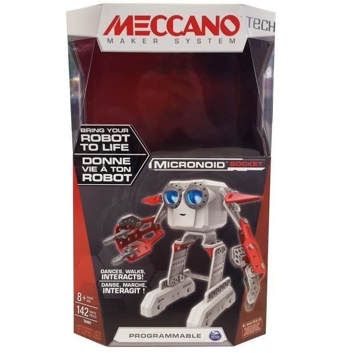 MECCANO Mini Robot Tech Micronoid Rouge Cdiscount Jeux Jouets
