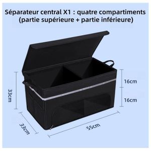 Grand Compartiment Antidérapant De Voiture, Sac De Rangement D'outils, Organisateur De Cofe De Grand Compartiment Antidérapant De Voiture, Sac De Rangement D'outils, Organisateur De Cofe De