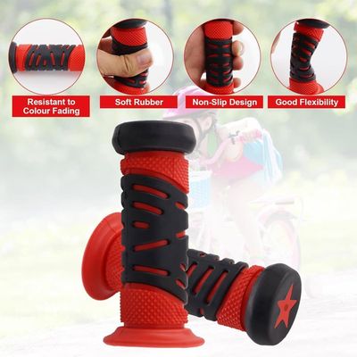 PBG Poignées De Vélo Pour Enfant - Sécurité Maxi, Sans Produits Toxiques Ni Phtalates - Rouge