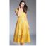robe jaune dentelle