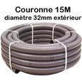 Couronne Rouleau 15m Tuyau Piscine PVC  Pression Souple Semi-Rigide à coller diamètre Ø 32mm  extérieur 3,2cm 32 mm-0