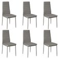 Chaises De Cuisine Et De Salle à Manger Lot De 6 Chaises De Salle A Manger En Simili Style Contemporain Dimension 48x42x97 Cm Achat Vente Chaise Cdiscount