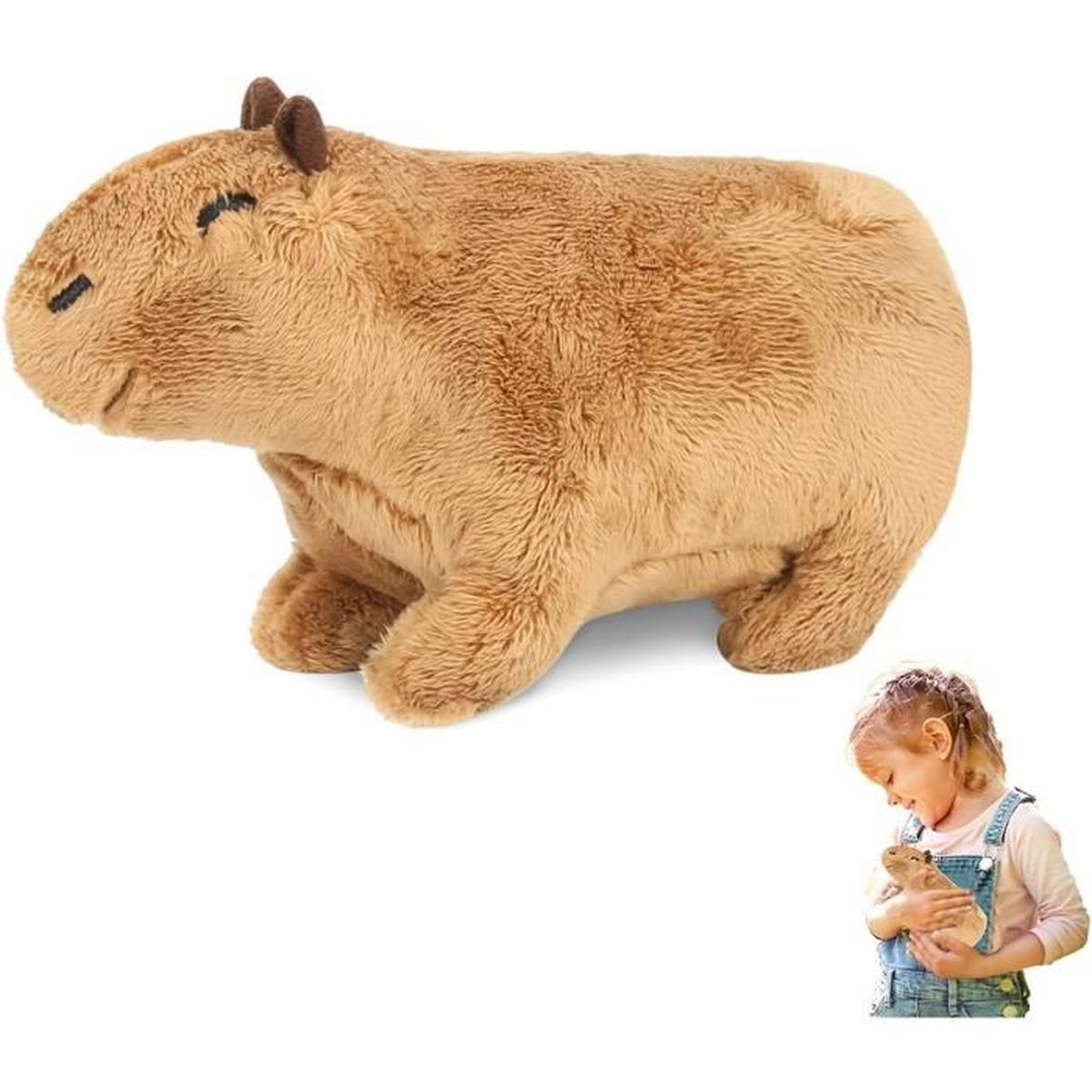 Capybara - Peluche Capybara Sans Chaîne, Modèle Tortue À Dos, Chaîne