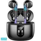OEM Écouteurs sans Fil Noir, Bluetooth 5.4, 40H & Écran LED, 4 Mics ENC, IP7 Étanche, Son HiFi, Oreillettes Intra-auriculaires USB-C