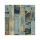 DECOWEB Sol Vinyle Imitation Parquet bleuté - Rouleau de 3m x 4m