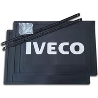 Lot de 2 bavettes IVECO 650/600/550/500/450x400 mm - découpables - noires - pour camion et semi-remorque