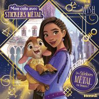 Hemma - Disney Wish - Mon colo avec stickers metal - Livre de coloriage avec stickers metallise - Dès 4 ans -  - Collectif