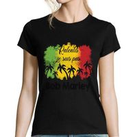 Bob Marley | T-Shirt Femme col Rond Musique Rap Hip Hop Français
