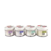 SATIN POWER SET - 4 pigments en poudre pour effets satinés et de qualité, compatibles avec les résines époxy, bougies, slime