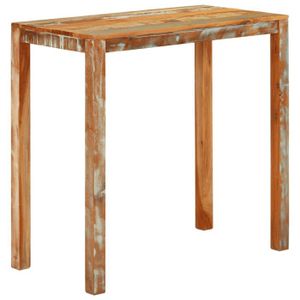 TABLE BASSE CHIC Table de salon Moderne Table de bar 112x55x108cm Bois massif de récupération FR70535