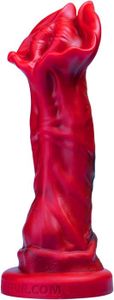DÉVELOPPEUR - POMPE Gode \u200b\u200banal réaliste rouge inspiré du Biopunk avec ventouse puissante, plug anal, stimulation du point G, gode.[G730]