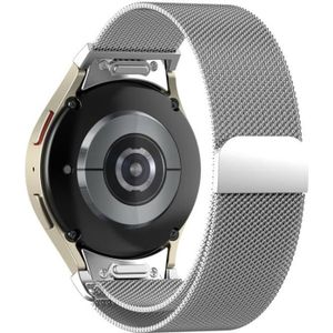 BRACELET MONTRE CONNEC. Bracelet de Montre en Acier Inoxydable Pour Samsung Galaxy Watch6 - 6 Classic - Watch 5 - 5Pro - Watch4 - 4 Classic - Argent
