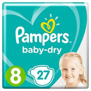 COUCHE Couches - Pampers - Baby-Dry T8 - Peau bien au sec