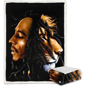 COUVERTURE - PLAID BÉBÉ Couverture en flanelle Bob Marley Reggae Music - T